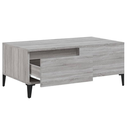 Mesa de centro 90x50x36,5 cm derivados madeira cinzento sonoma