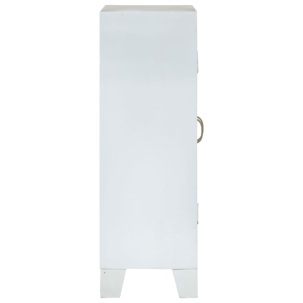 Aparador 55x30x90 cm madeira de acácia maciça branco