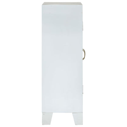 Aparador 55x30x90 cm madeira de acácia maciça branco