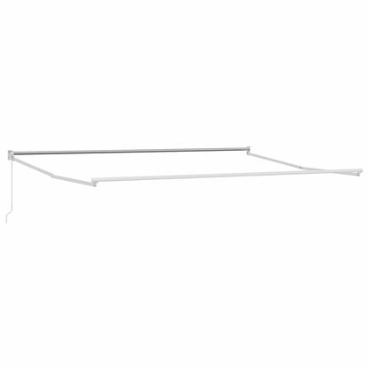 Toldo Manual Branco 5 x 3 m Metal