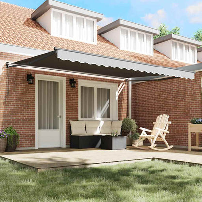 Toldo Manual Antracite 5 x 3 m Metal