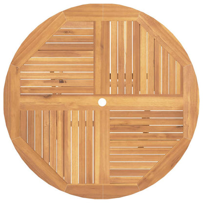 Mesa de jardim dobrável Ø 110x75 cm madeira de teca maciça