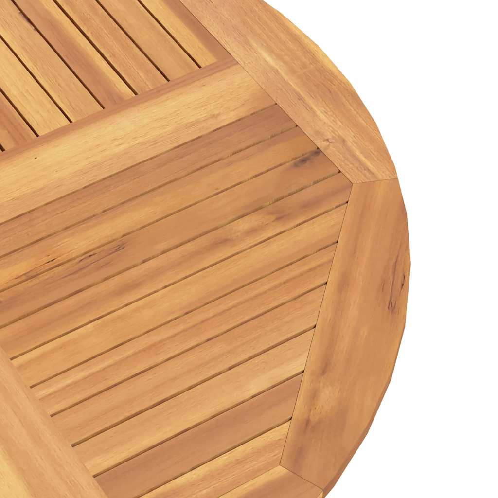 Mesa de jardim dobrável Ø 110x75 cm madeira de teca maciça