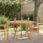 Mesa de jardim dobrável Ø 110x75 cm madeira de teca maciça