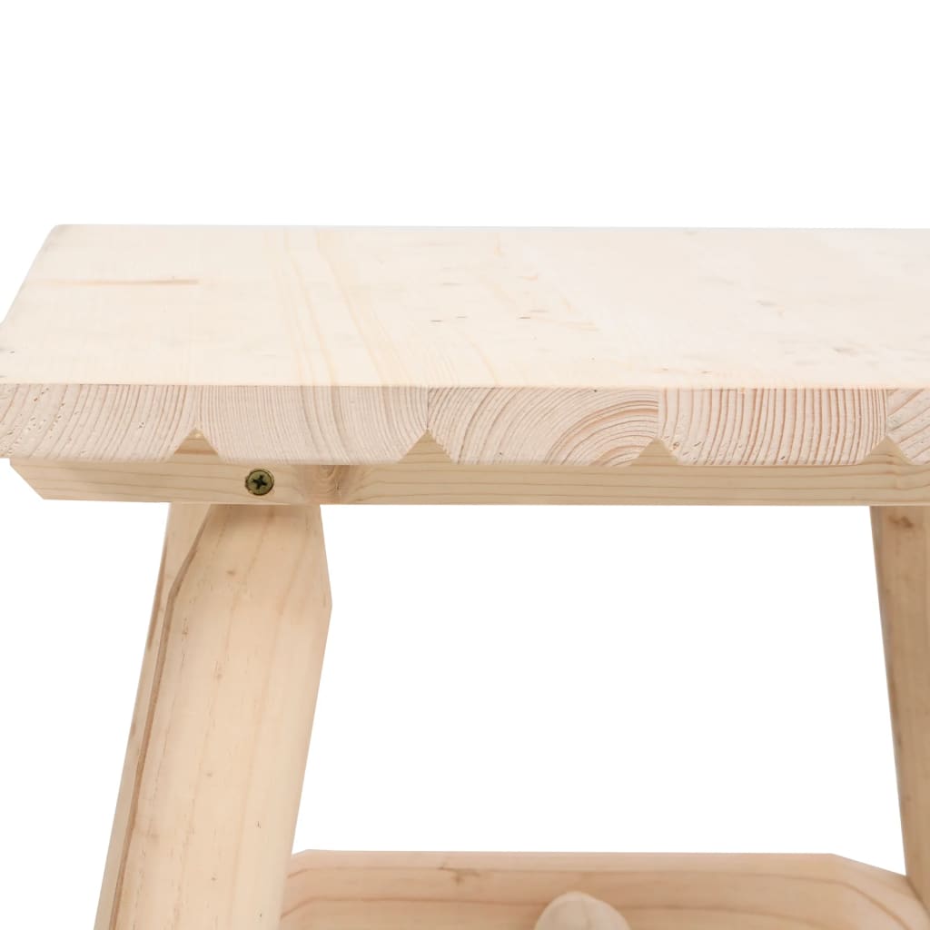 Mesa de apoio 49x49x50 cm madeira de abeto maciça
