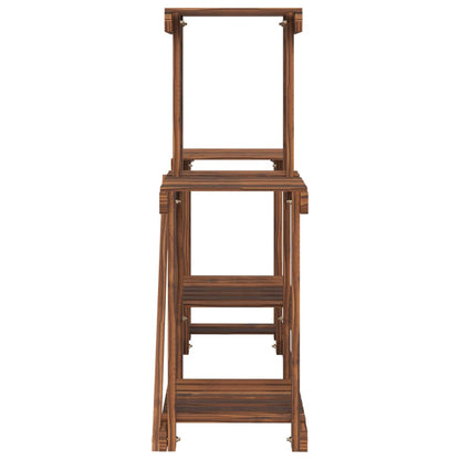 Suporte de plantas 90x25x73,5 cm madeira de abeto maciça