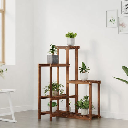 Suporte de plantas 62,5x61,5x101,5 cm madeira de abeto maciça