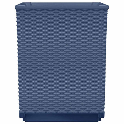 Vasos/floreiras 2 pcs 30x30x37 cm polipropileno cinzento azul