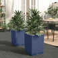 Vasos/floreiras 2 pcs 30x30x37 cm polipropileno cinzento azul