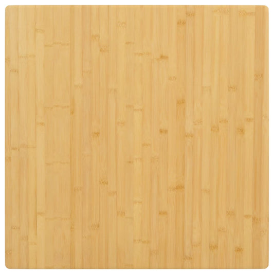 Tampo de mesa 80x80x1,5 cm bambu