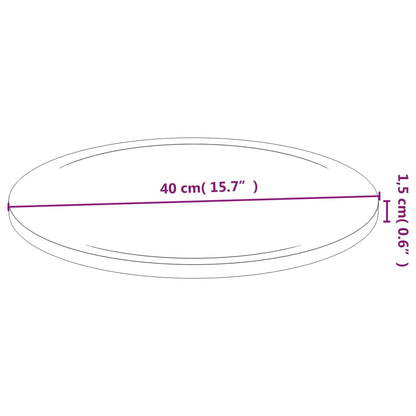 Tábua de cortar Ø40x1,5 cm bambu