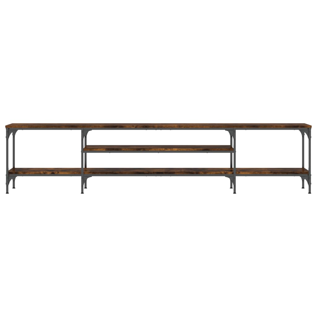 Móvel de TV derivados madeira/ferro carvalho fumado