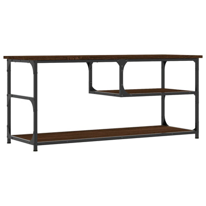 Móvel TV derivados madeira/aço carvalho castanho