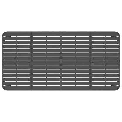 Mesa de jardim 200x100x71 cm aço antracite