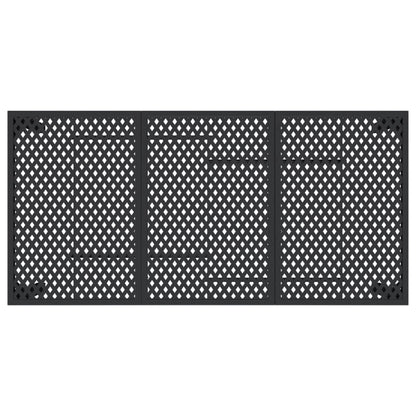 Mesa de jardim 165x80x72 cm aço antracite