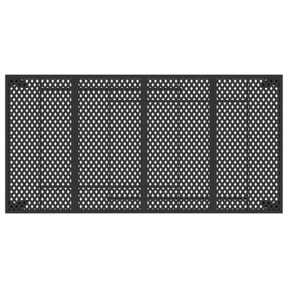 Mesa de jardim 200x100x72 cm aço antracite