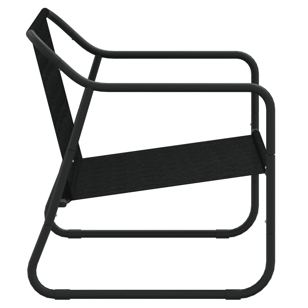 Banco de jardim de 2 lugares c/ almofadão aço antracite