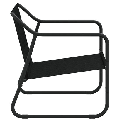 Banco de jardim de 2 lugares c/ almofadão aço antracite