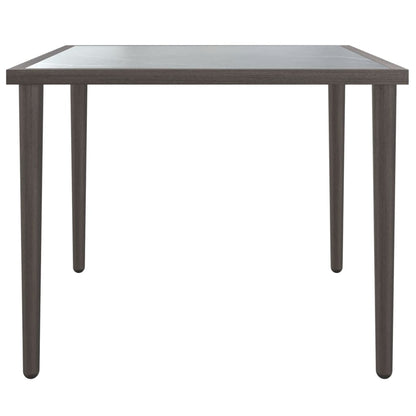 Mesa de jardim 48x48x37 cm aço cinzento