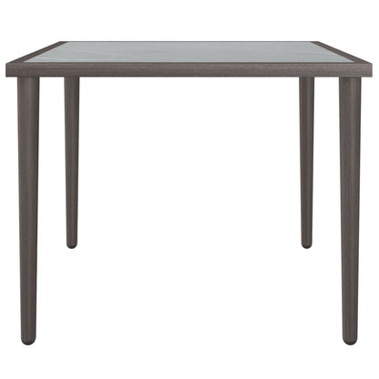 Mesa de jardim 48x48x37 cm aço cinzento