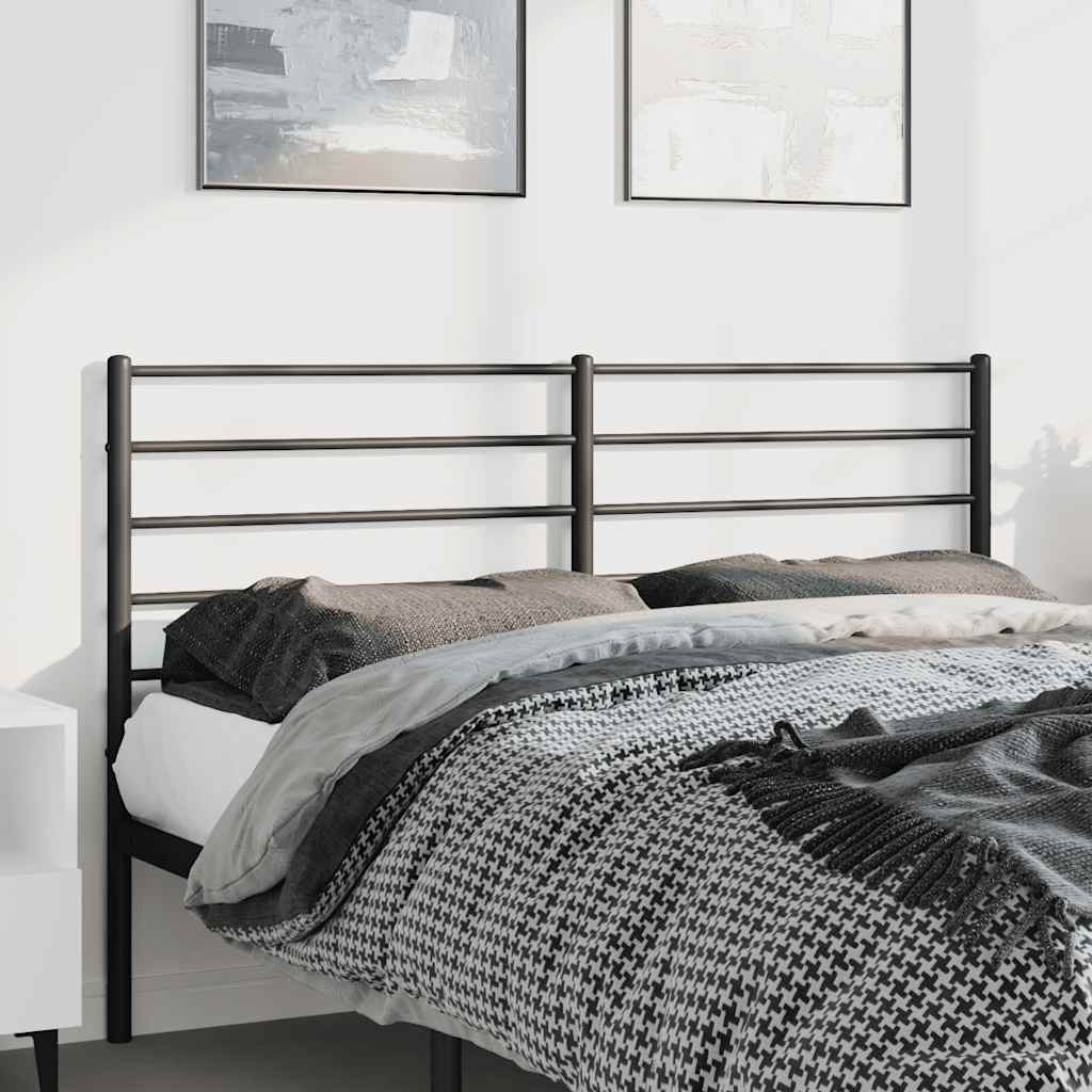 Cabeceira de cama 150 cm metal preto