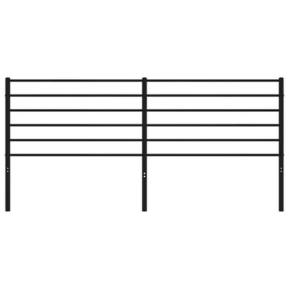 Cabeceira de cama 180 cm metal preto