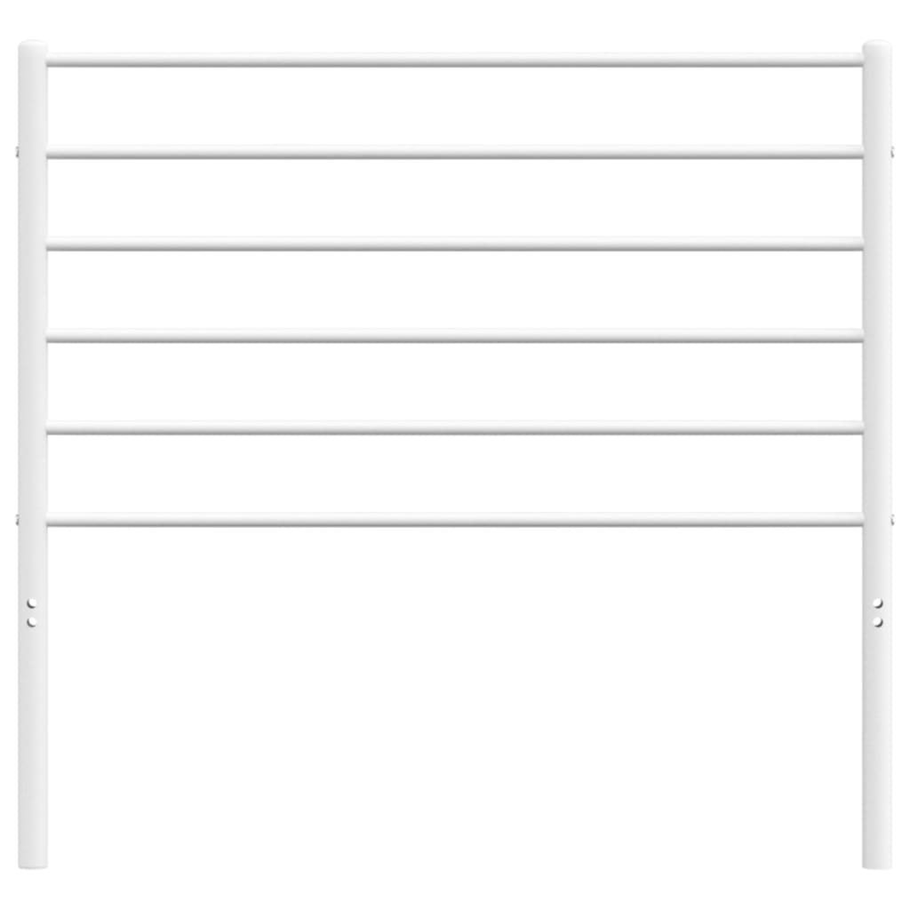 Cabeceira de cama 80 cm metal branco