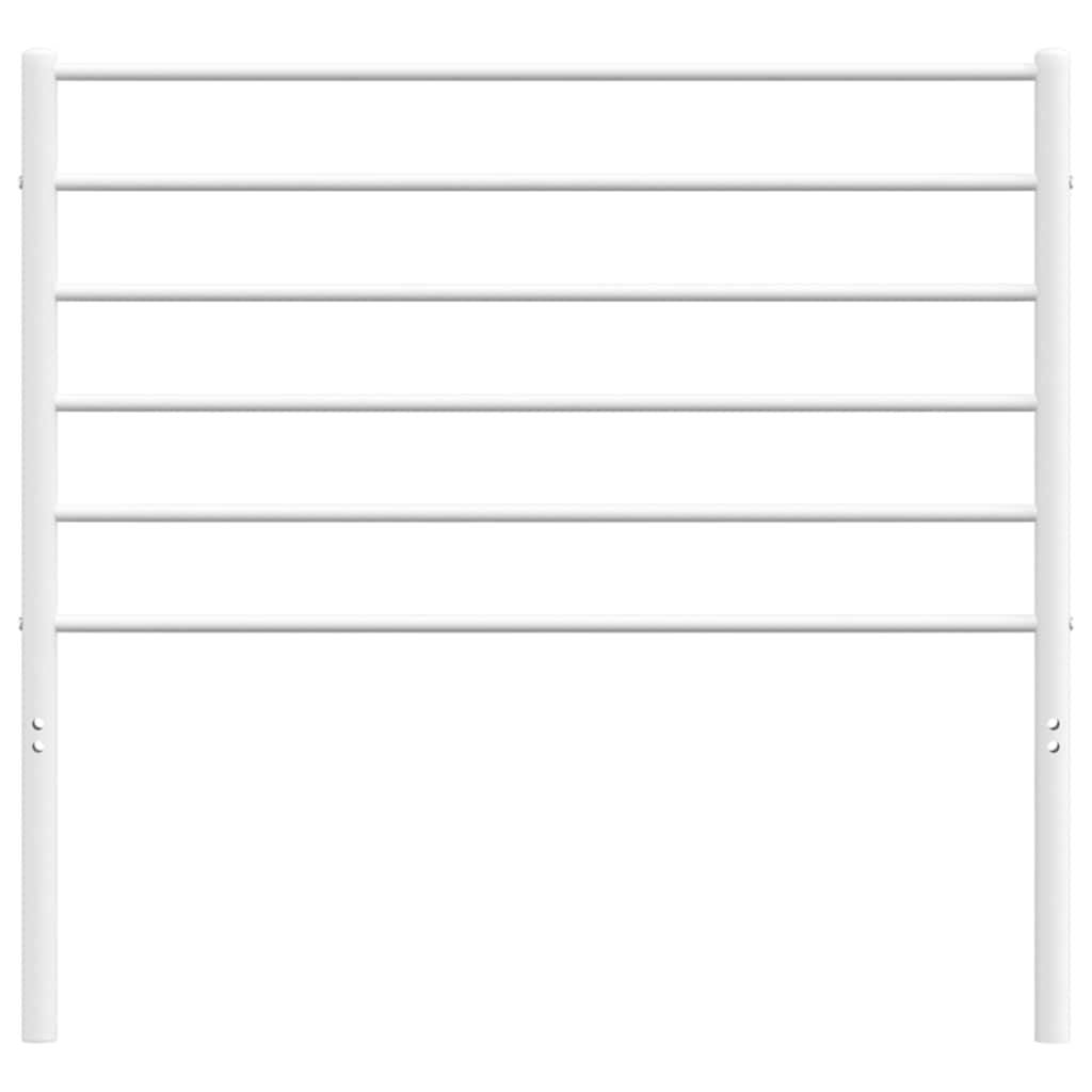 Cabeceira de cama 100 cm metal branco