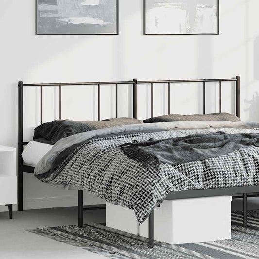 Cabeceira de cama 180 cm metal preto