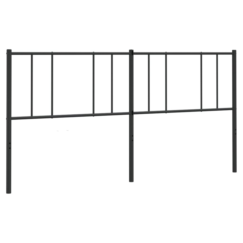 Cabeceira de cama 200 cm metal preto