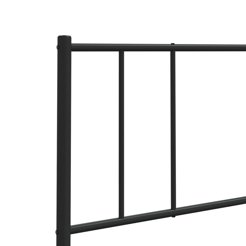Cabeceira de cama 200 cm metal preto