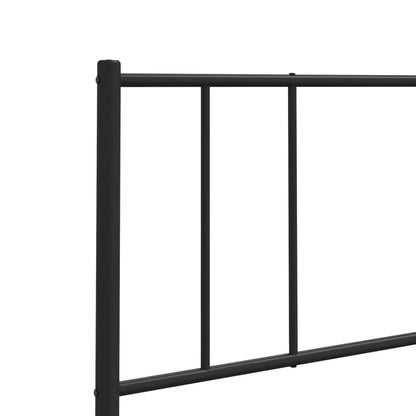 Cabeceira de cama 200 cm metal preto