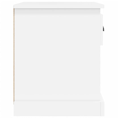 Mesas cabeceira 2pcs 39x39x47,5 cm derivados de madeira branco