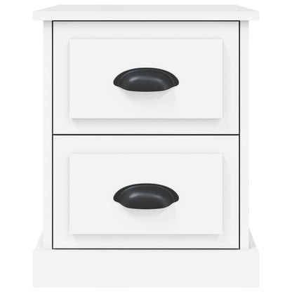 Mesas cabeceira 2pcs 39x39x47,5 cm derivados de madeira branco
