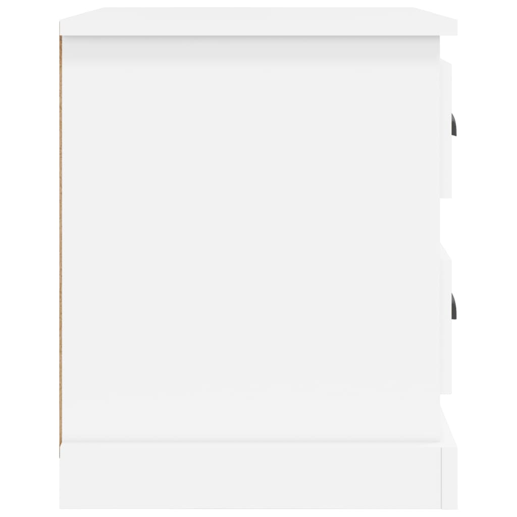 Mesas cabeceira 2pcs 39x39x47,5 cm derivados de madeira branco