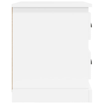 Mesas cabeceira 2pcs 39x39x47,5 cm derivados de madeira branco