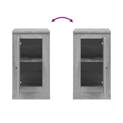 Aparador 37,5x35,5x67,5 cm derivados de madeira cinzento sonoma