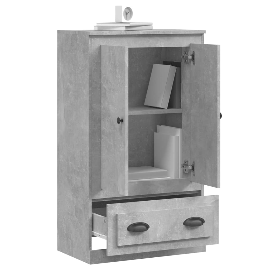 Armário alto derivados madeira 60x35,5x103,5 cm cinza cimento