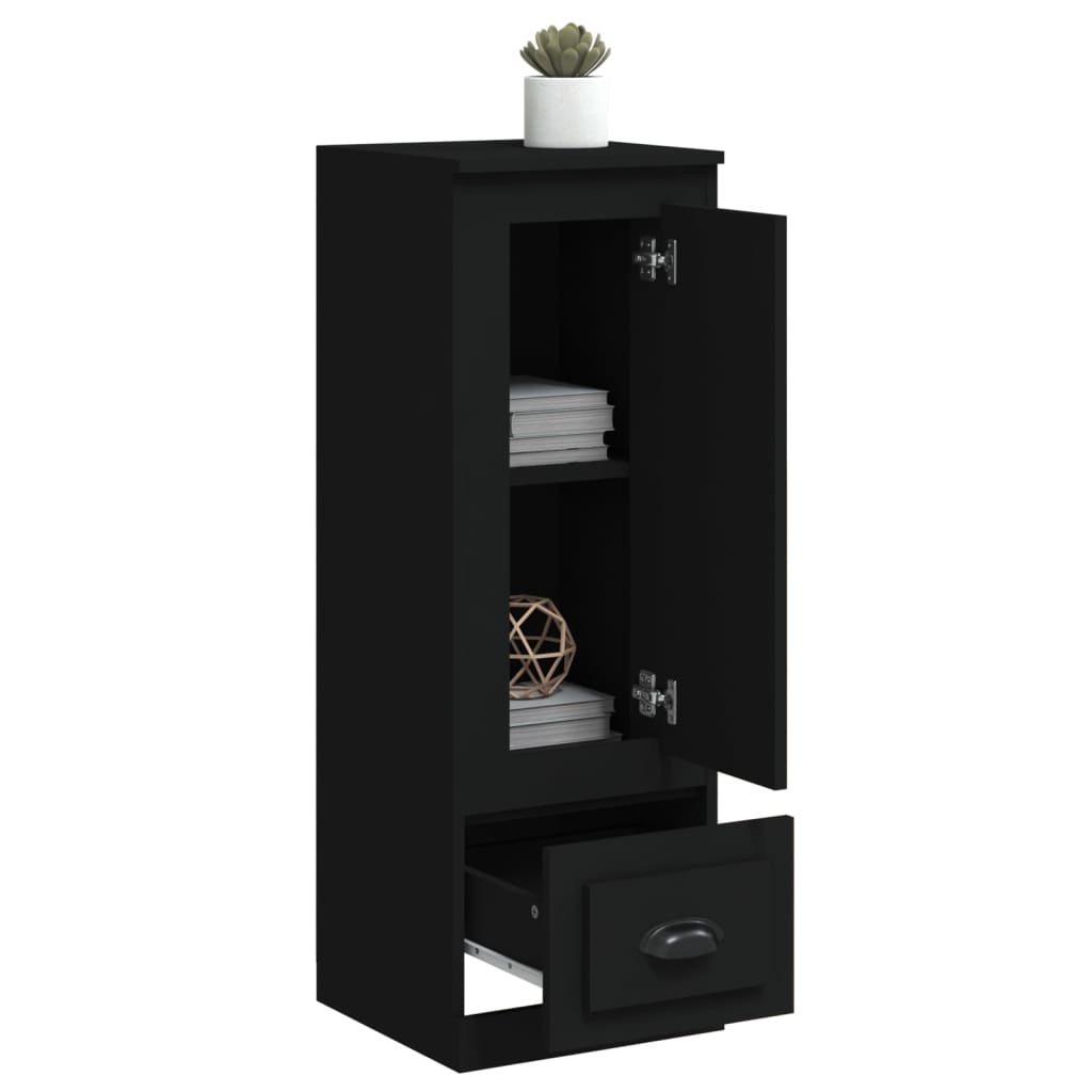 Aparador alto 36x35,5x103,5 cm derivados de madeira preto