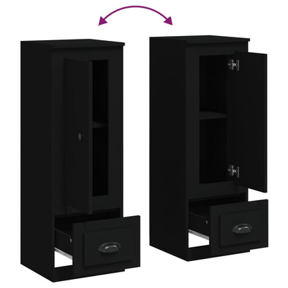 Aparador alto 36x35,5x103,5 cm derivados de madeira preto