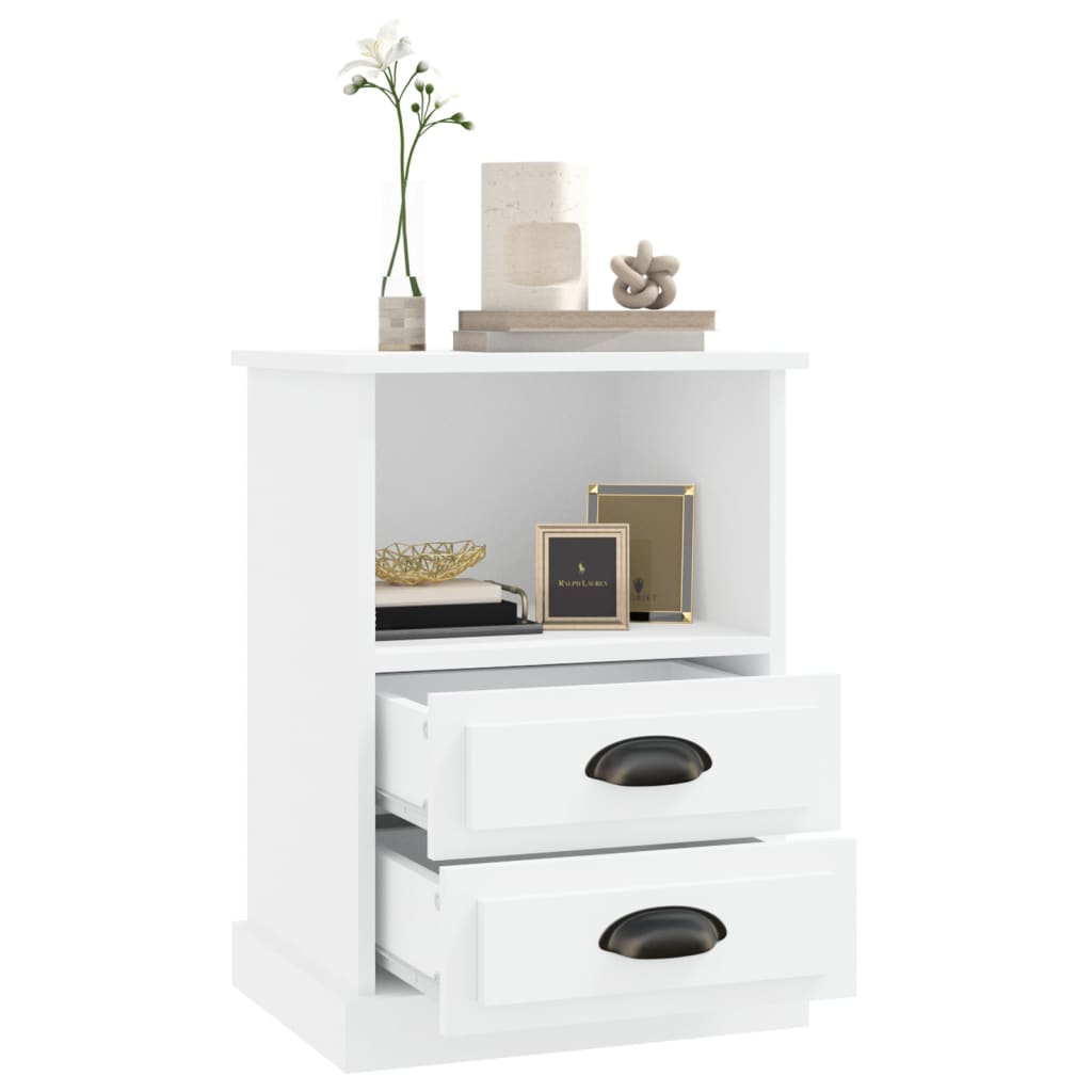 Mesa de cabeceira 43x36x60 cm branco