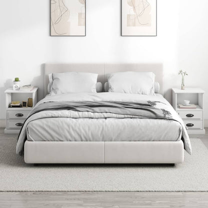 Mesas de cabeceira 2 pcs 43x36x60 cm branco