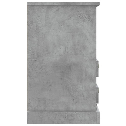 Mesa de cabeceira 43x36x60 cm cinzento cimento