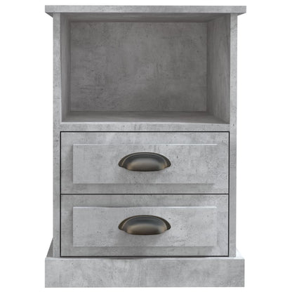 Mesas de cabeceira 2 pcs 43x36x60 cm cinzento cimento