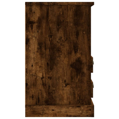 Mesas de cabeceira 2 pcs 43x36x60 cm cor carvalho fumado