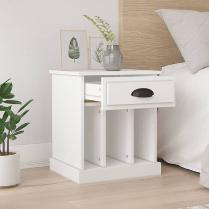 Mesas de cabeceira 2 pcs 43x36x50 cm branco