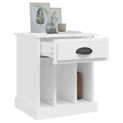 Mesas de cabeceira 2 pcs 43x36x50 cm branco