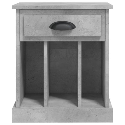 Mesas de cabeceira 2 pcs 43x36x50 cm cinzento cimento