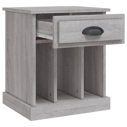 Mesa de cabeceira 43x36x50 cm cinzento sonoma