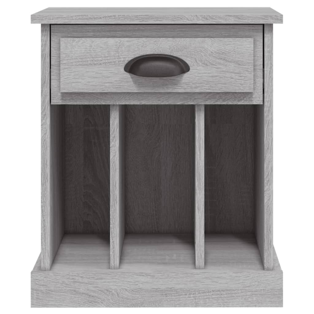 Mesa de cabeceira 43x36x50 cm cinzento sonoma